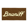 Bath and Beach Towel Sheet Extra Large Braniff Ultra Chocolate Brown 1978