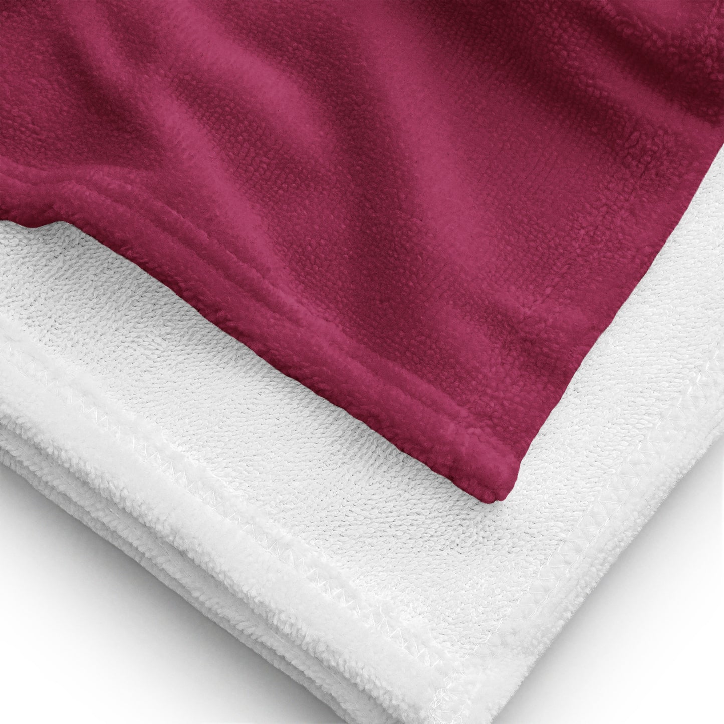 Bath and Beach Towel Sheet Extra Large Braniff Ultra Burgundy 1978
