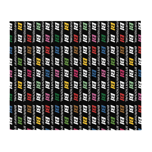 Blanket Braniff Alexander Girard Airport Wall Board 1965