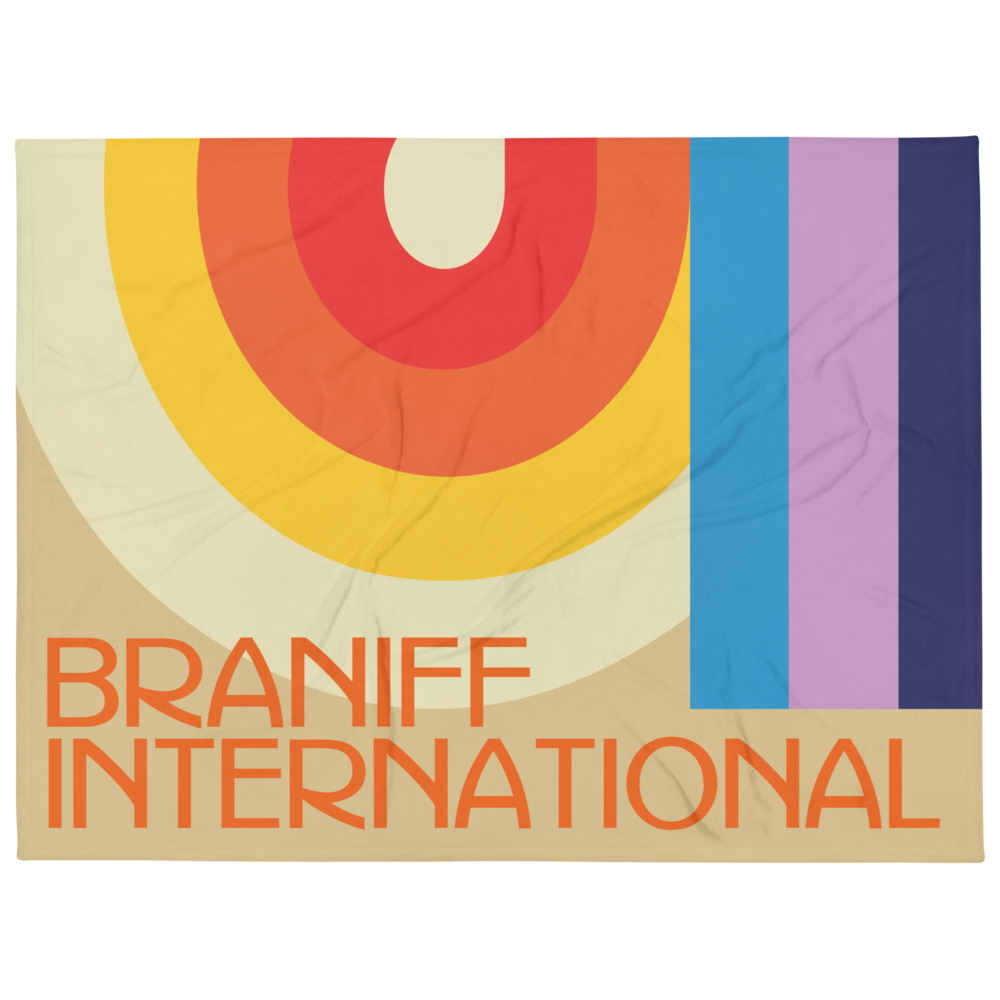 Blanket DFW Airport Departure Lounge Design 1974