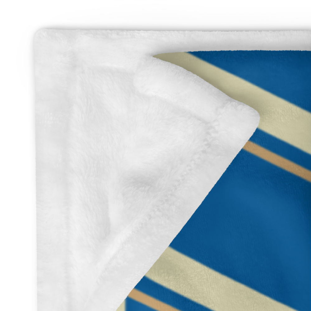 Blanket Braniff Boeing 747-227 Ultra Power Paint Stripes 1978 Blue