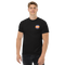 T-Shirt Shirt Short Sleeve by Gildan Men's Women's Braniff Boeing 747 Crew Logo with Jumbo Jet on Shirt Back