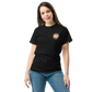 T-Shirt Shirt Short Sleeve by Gildan Men's Women's Braniff Boeing 747 Crew Logo with Jumbo Jet on Shirt Back