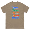 T-Shirt Basic Short Sleeve Mens Womens Braniff Boeing 727 Takeoff with Flying Colors 1971 Two Tone