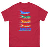 T-Shirt Basic Short Sleeve Mens Womens Braniff Boeing 727 Takeoff with Flying Colors 1971 Two Tone