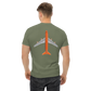 T-Shirt Shirt Short Sleeve by Gildan Men's Women's Braniff Boeing 747 Crew Logo with Jumbo Jet on Shirt Back