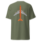 T-Shirt Shirt Short Sleeve by Gildan Men's Women's Braniff Boeing 747 Crew Logo with Jumbo Jet on Shirt Back