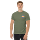 T-Shirt Shirt Short Sleeve by Gildan Men's Women's Braniff Boeing 747 Crew Logo with Jumbo Jet on Shirt Back