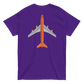 T-Shirt Shirt Short Sleeve by Gildan Men's Women's Braniff Boeing 747 Crew Logo with Jumbo Jet on Shirt Back