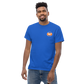 T-Shirt Shirt Short Sleeve by Gildan Men's Women's Braniff Boeing 747 Crew Logo with Jumbo Jet on Shirt Back