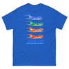 T-Shirt Basic Short Sleeve Mens Womens Braniff Boeing 727 Takeoff with Flying Colors 1971 Two Tone