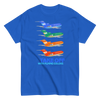 T-Shirt Basic Short Sleeve Mens Womens Braniff Boeing 727 Takeoff with Flying Colors 1971 Two Tone