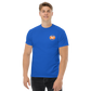 T-Shirt Shirt Short Sleeve by Gildan Men's Women's Braniff Boeing 747 Crew Logo with Jumbo Jet on Shirt Back