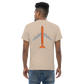 T-Shirt Shirt Short Sleeve by Gildan Men's Women's Braniff Boeing 747 Crew Logo with Jumbo Jet on Shirt Back