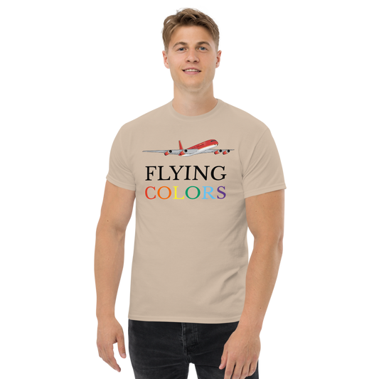 T-Shirt Shirt Short Sleeve by Gildan Braniff Flying Colors McDonnell Douglas DC-8-62 1978 Ultra