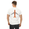 T-Shirt Shirt Short Sleeve by Gildan Men's Women's Braniff Boeing 747 Crew Logo with Jumbo Jet on Shirt Back