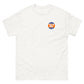 T-Shirt Shirt Short Sleeve by Gildan Men's Women's Braniff Boeing 747 Crew Logo with Jumbo Jet on Shirt Back