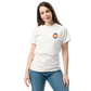 T-Shirt Shirt Short Sleeve by Gildan Men's Women's Braniff Boeing 747 Crew Logo with Jumbo Jet on Shirt Back
