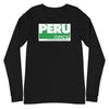 Long Sleeve Shirt Mens Womens Braniff Peru Flying Colors 1976 Green