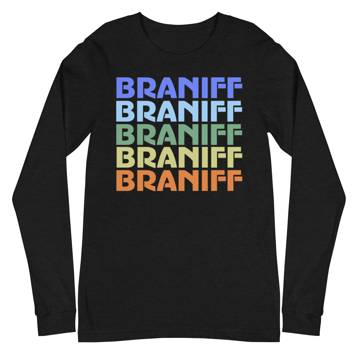 Braniff Two Tone Rainbow 1975 Long Sleeve Shirt - Men & Women – Braniff ...