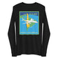Long Sleeve Shirt Mens Womens Braniff Panagra DC-8-62 Jet Route Map 1967
