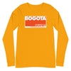 Long Sleeve Shirt Mens Womens Braniff Bogota Colombia Flying Colors 1977 Orange
