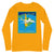 Long Sleeve Shirt Mens Womens Braniff Panagra DC-8-62 Jet Route Map 1967
