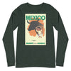 Long Sleeve Shirt Mens Womens Braniff Remastered Travel Poster Mexico Boy and Bull 1963