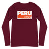 Long Sleeve Shirt Mens Womens Braniff Peru Flying Colors 1976 Orange