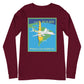Long Sleeve Shirt Mens Womens Braniff Panagra DC-8-62 Jet Route Map 1967