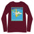 Long Sleeve Shirt Mens Womens Braniff Panagra DC-8-62 Jet Route Map 1967