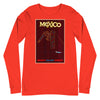 Long Sleeve Shirt Mens Womens Braniff Remastered Travel Poster Mexico Matador Cape 1963