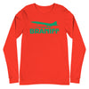 Long Sleeve Shirt Mens Womens Braniff Concorde Green 1979