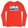 Long Sleeve Shirt Mens Womens Braniff Lima Flying Colors 1976 Blue