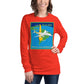 Long Sleeve Shirt Mens Womens Braniff Panagra DC-8-62 Jet Route Map 1967