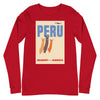 Long Sleeve Shirt Mens Womens Braniff Remastered Travel Poster Peru Lima Llamas 1963