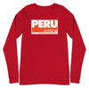 Long Sleeve Shirt Mens Womens Braniff Peru Flying Colors 1976 Orange