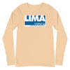 Long Sleeve Shirt Mens Womens Braniff Lima Flying Colors 1976 Blue