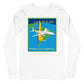 Long Sleeve Shirt Mens Womens Braniff Panagra DC-8-62 Jet Route Map 1967