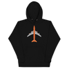 Hoodie Cotton Sweatshirt Men's Women's Braniff Boeing 747 1978 Ultra Color Scheme