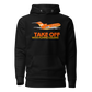 Hoodie Cotton Sweatshirt Men's Women's Braniff Boeing 727 Takeoff with Flying Colors 1971