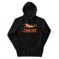 Hoodie Cotton Sweatshirt Men's Women's Braniff Boeing 727 Takeoff with Flying Colors 1971