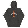 Hoodie Cotton Sweatshirt Men's Women's Braniff Boeing 747 1978 Ultra Color Scheme