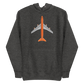 Hoodie Cotton Sweatshirt Men's Women's Braniff Boeing 747 1978 Ultra Color Scheme