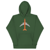 Hoodie Cotton Sweatshirt Men's Women's Braniff Boeing 747 1978 Ultra Color Scheme