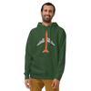 Hoodie Cotton Sweatshirt Men's Women's Braniff Boeing 747 1978 Ultra Color Scheme