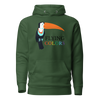 Hoodie Cotton Sweatshirt Men's Women's Braniff Toucan Flying Colors South America 1971