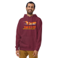 Hoodie Cotton Sweatshirt Men's Women's Braniff Boeing 727 Takeoff with Flying Colors 1971