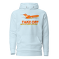 Hoodie Cotton Sweatshirt Men's Women's Braniff Boeing 727 Takeoff with Flying Colors 1971