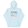 Hoodie Cotton Sweatshirt Men's Women's Braniff Flying Colors South America 1971